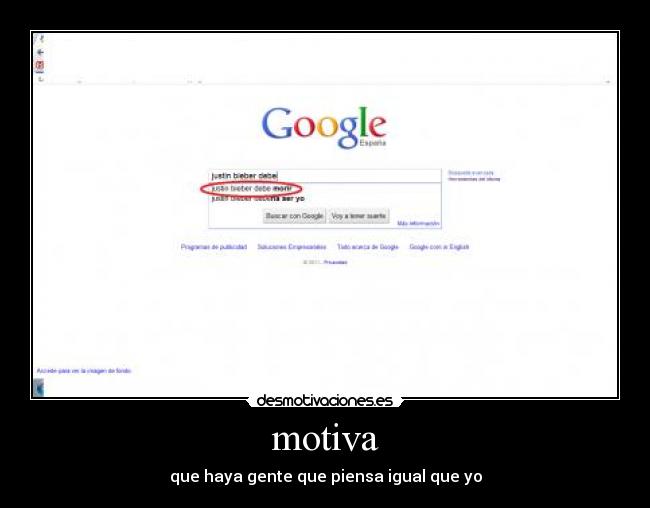 motiva - que haya gente que piensa igual que yo