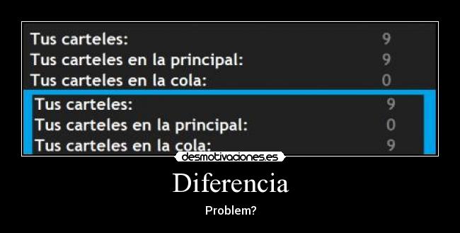 Diferencia - Problem?