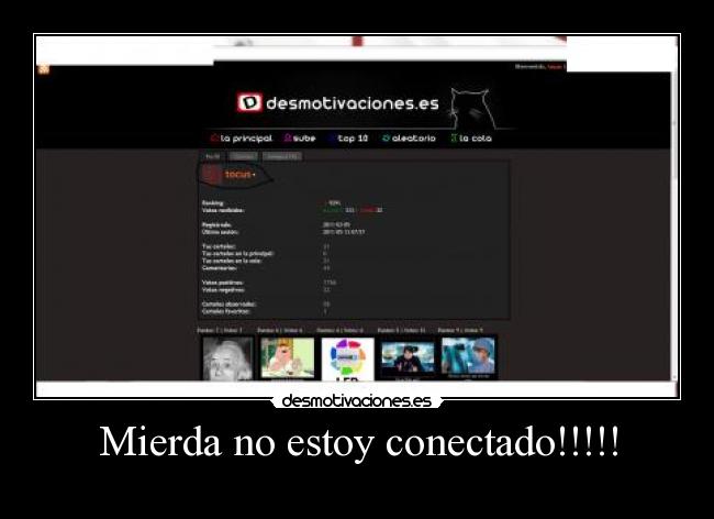 Mierda no estoy conectado!!!!! -