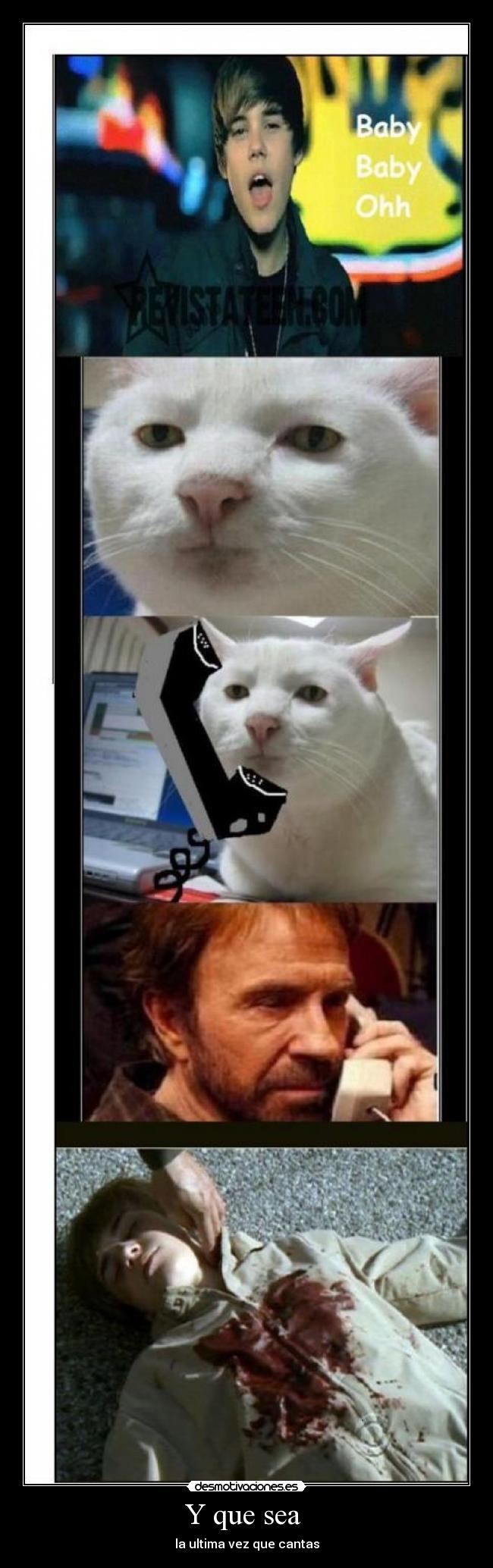 Y que sea - la ultima vez que cantas