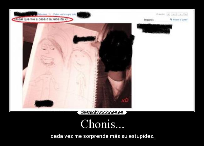 Chonis... - cada vez me sorprende más su estupidez.