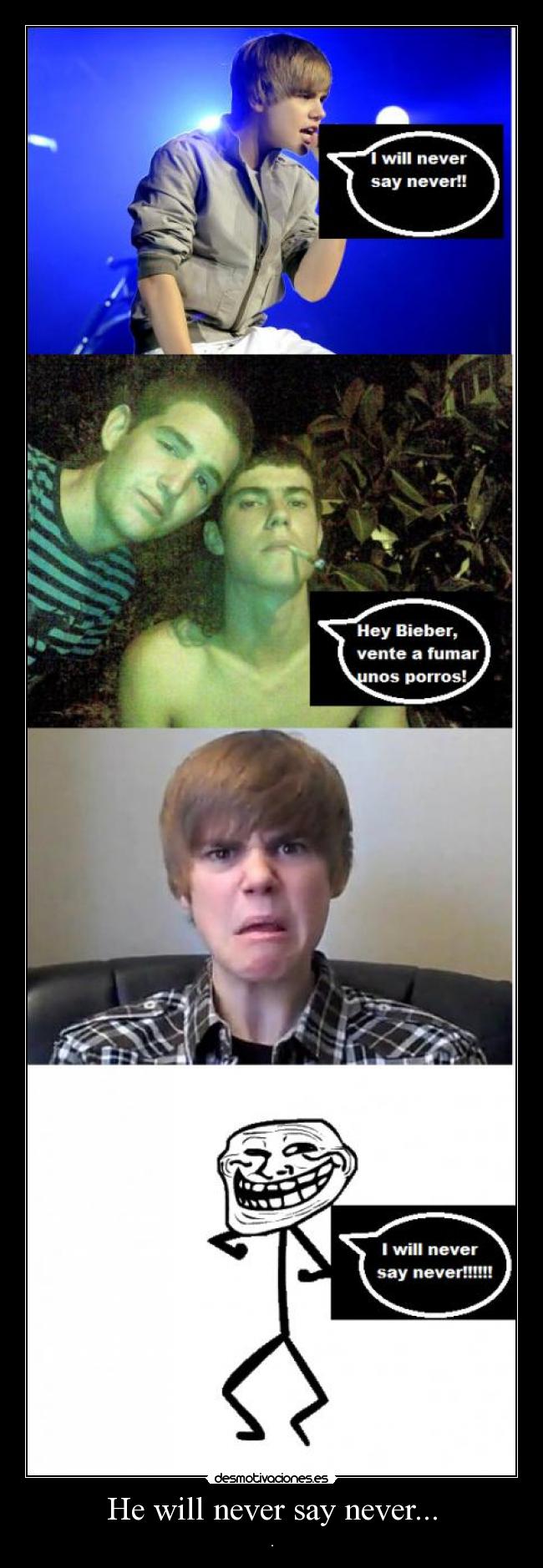 He will never say never... -