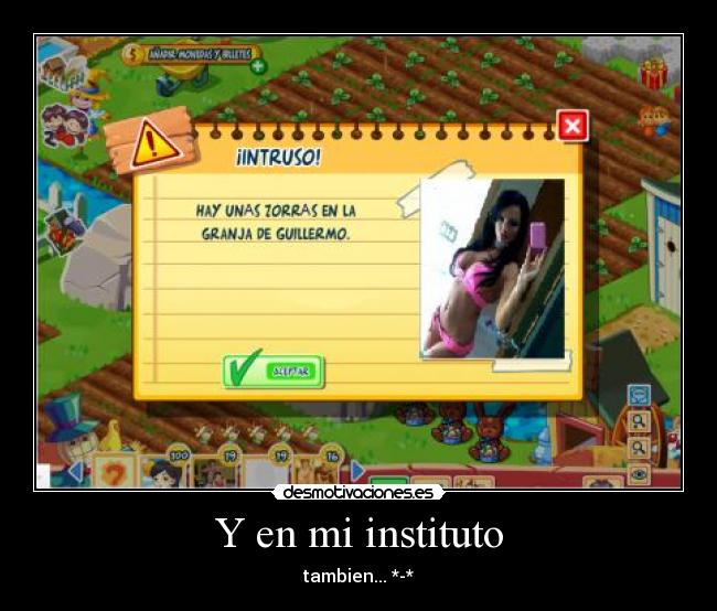 Y en mi instituto -