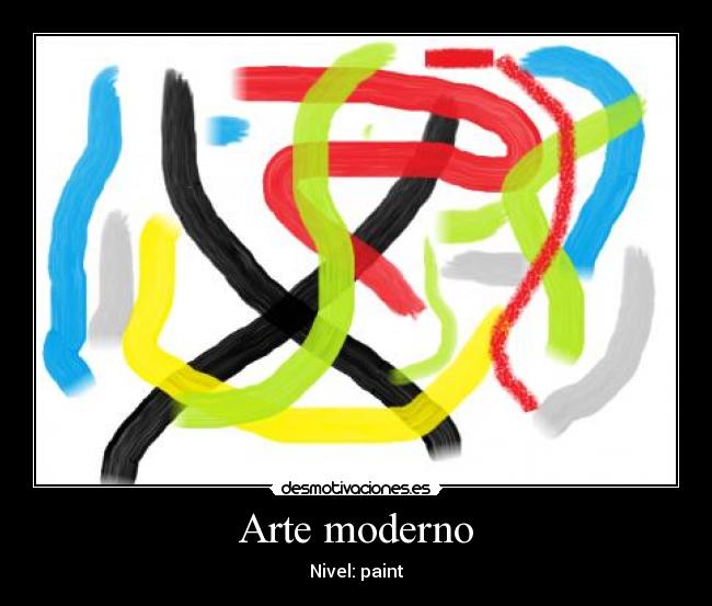 Arte moderno - Nivel: paint