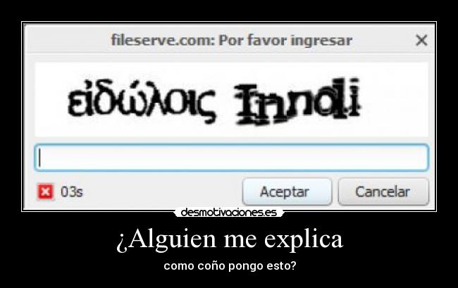 ¿Alguien me explica - 