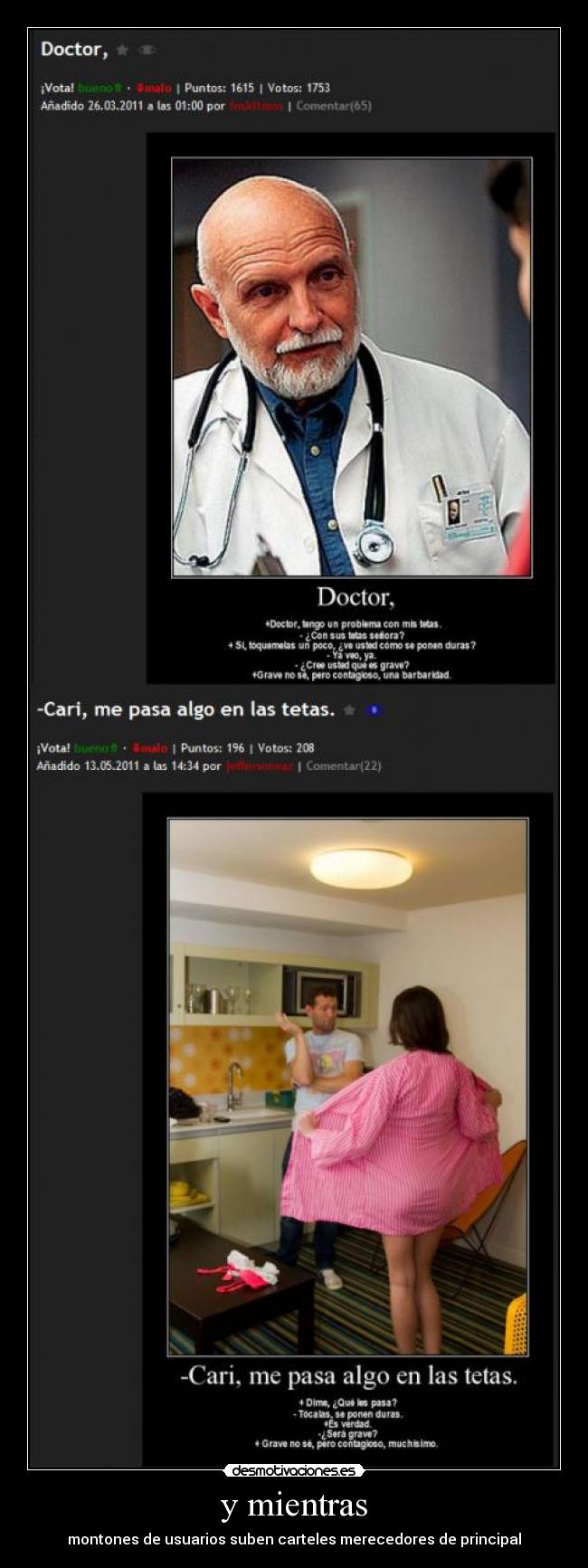 y mientras - montones de usuarios suben carteles merecedores de principal