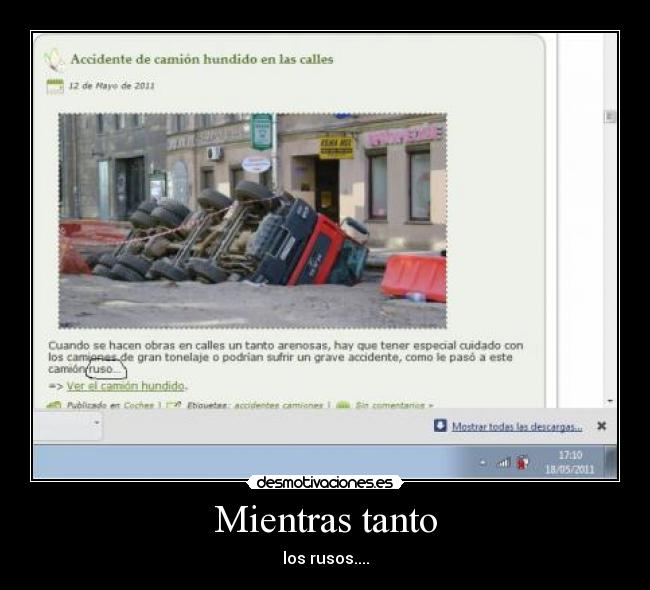 Mientras tanto - los rusos....