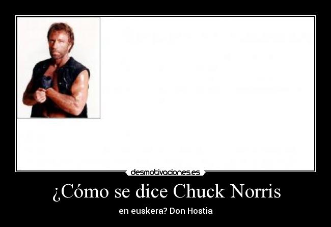 ¿Cómo se dice Chuck Norris - 
