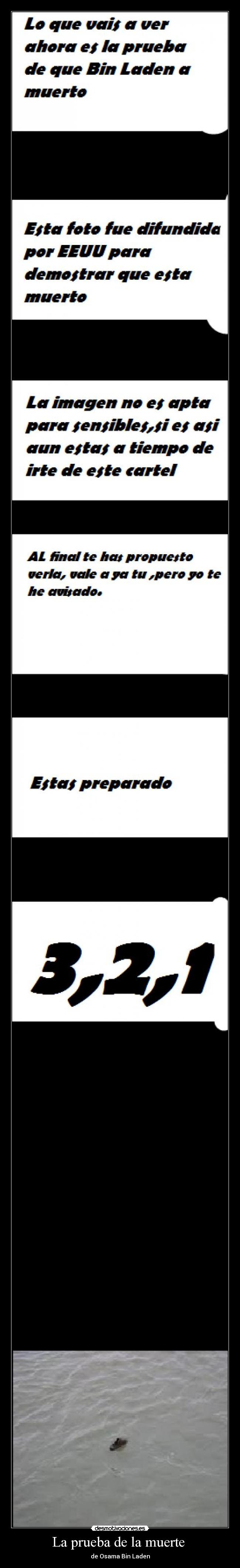 La prueba de la muerte - de Osama Bin Laden