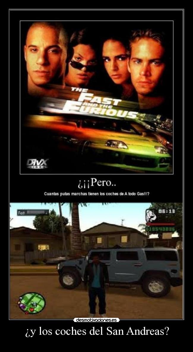 ¿y los coches del San Andreas? - 