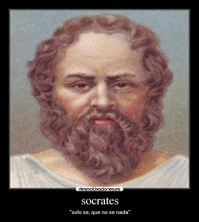 socrates - solo se, que no se nada