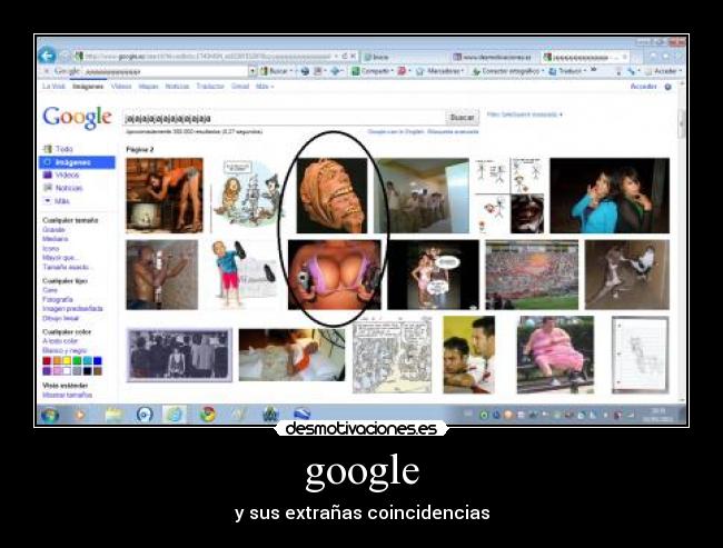 google - y sus extrañas coincidencias