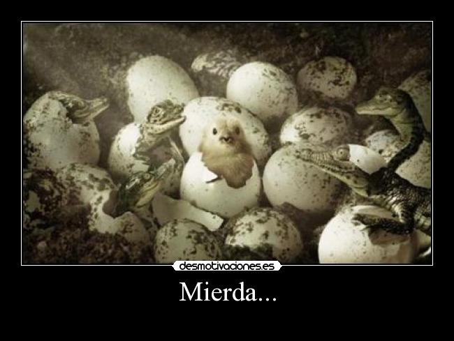 Mierda... -