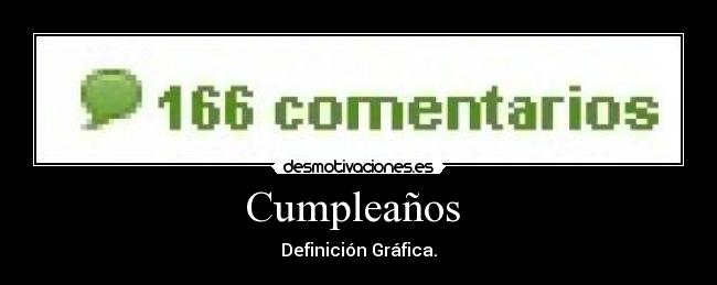 Cumpleaños - Definición Gráfica.