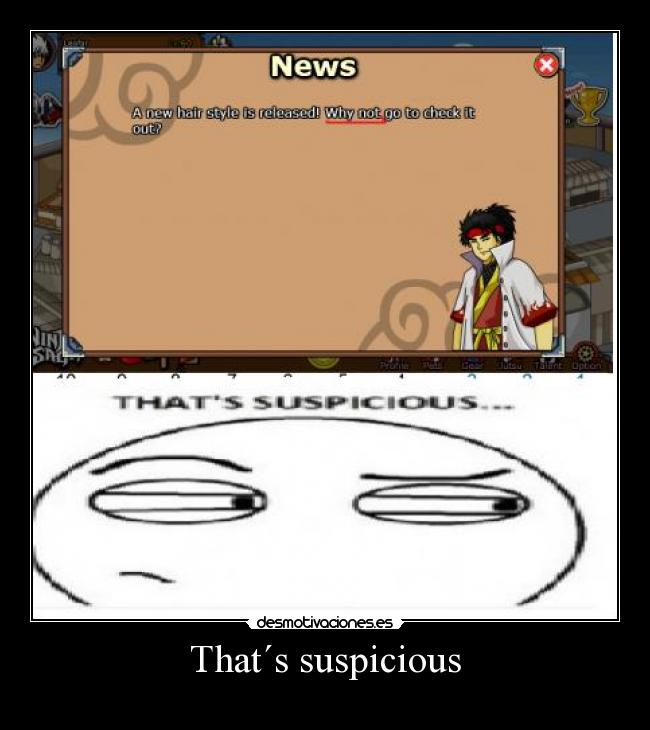 That´s suspicious -
