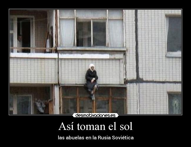 Así toman el sol - las abuelas en la Rusia Soviética