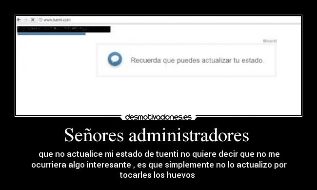 Señores administradores  - 