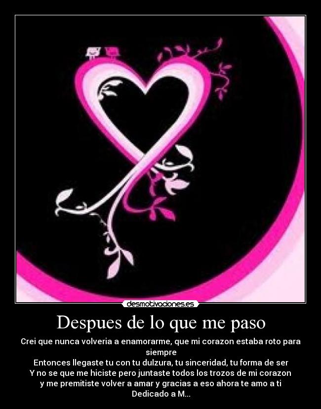 Despues de lo que me paso -