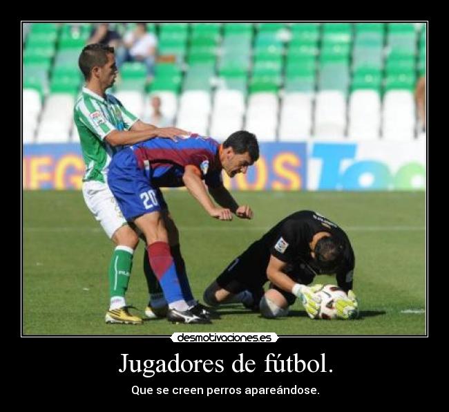 Jugadores de fútbol. - 