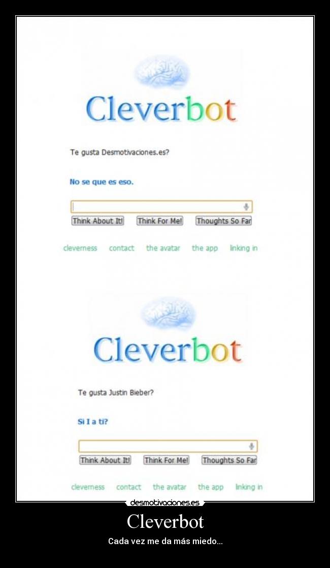 Cleverbot - Cada vez me da más miedo...
