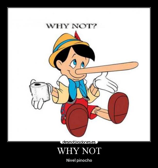 WHY NOT - Nivel pinocho