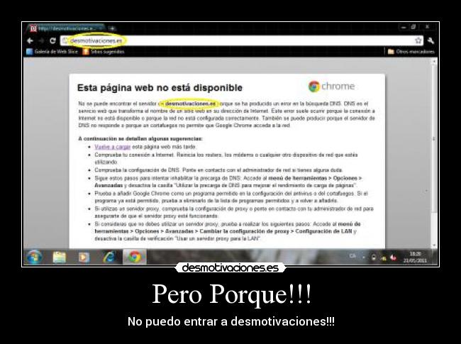 Pero Porque!!! - No puedo entrar a desmotivaciones!!!