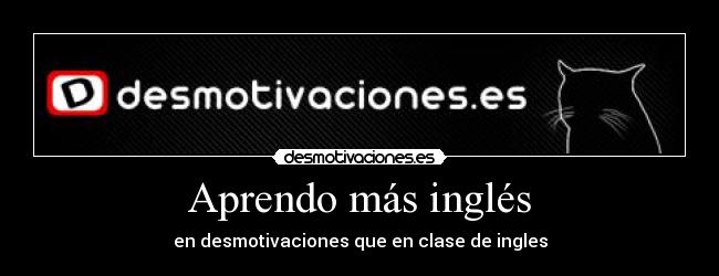 Aprendo más inglés - 