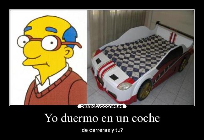 Yo duermo en un coche -