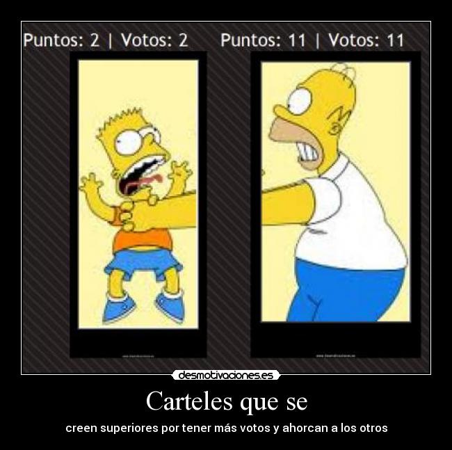 Carteles que se - creen superiores por tener más votos y ahorcan a los otros
