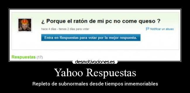 Yahoo Respuestas -