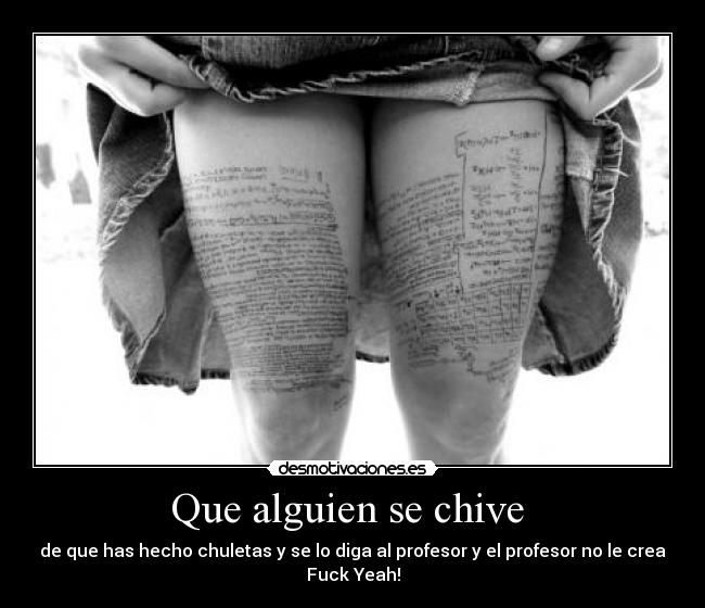 Que alguien se chive  - 