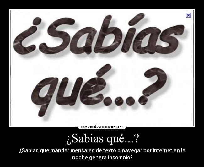 ¿Sabias qué...? -