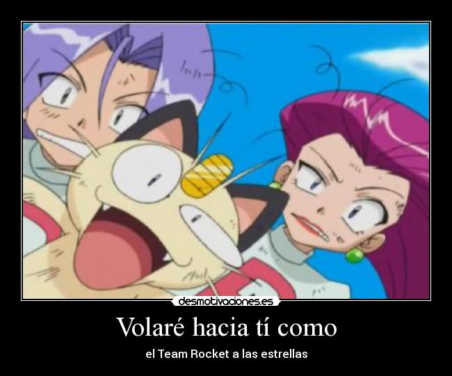 Volaré hacia tí como -