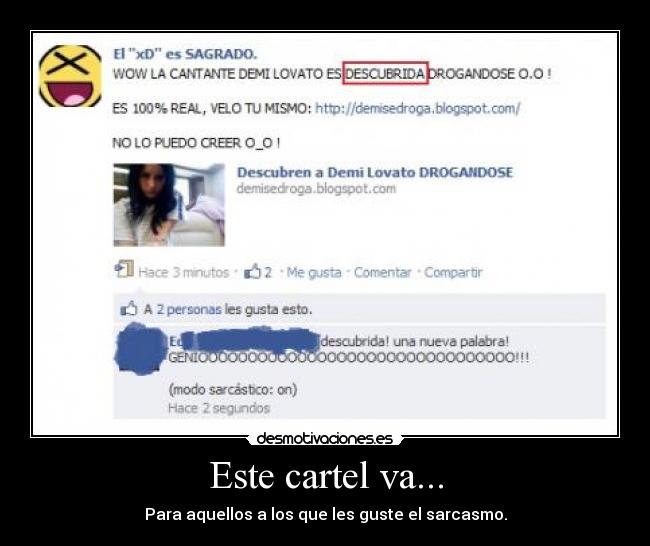 Este cartel va... - Para aquellos a los que les guste el sarcasmo.