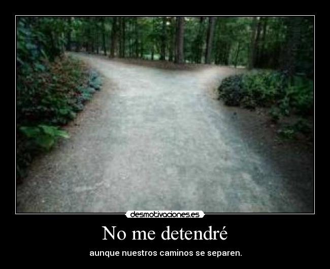 No me detendré - 