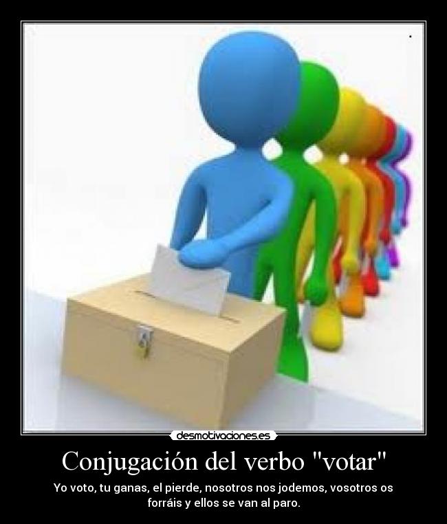 Conjugación del verbo votar - 
