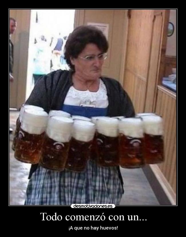 carteles cerveza camarera senora desmotivaciones