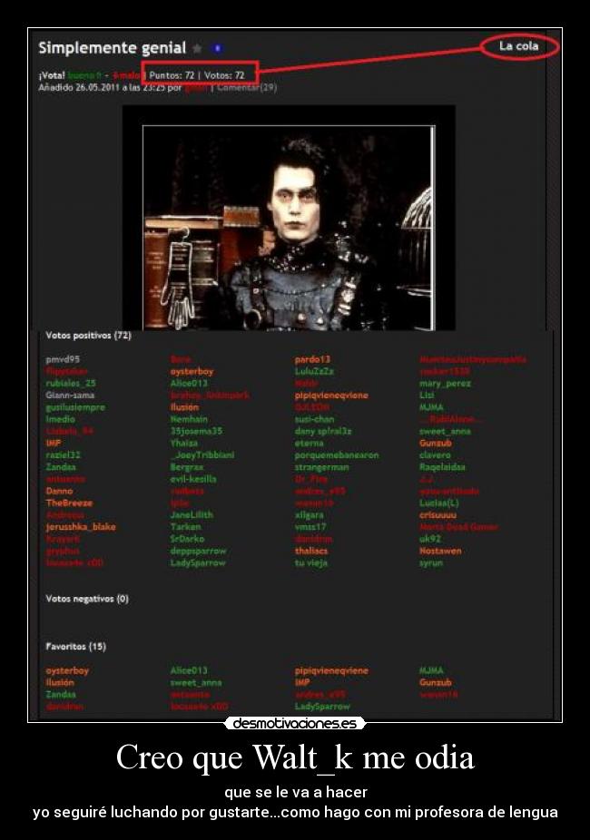 Creo que Walt_k me odia - 