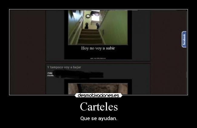 Carteles - Que se ayudan.