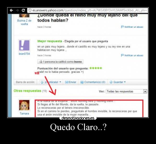 Quedo Claro..? -