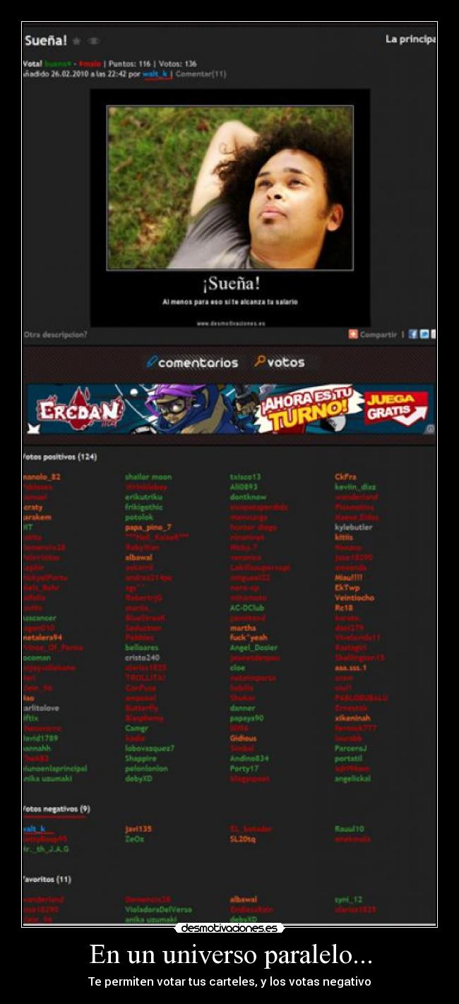 En un universo paralelo... -