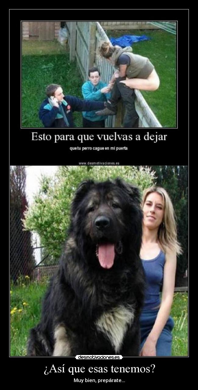 ¿Así que esas tenemos? - Muy bien, prepárate...