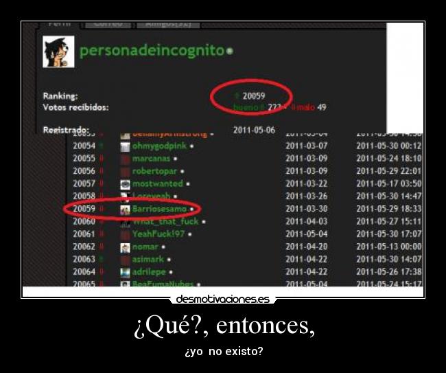 ¿Qué?, entonces, - 