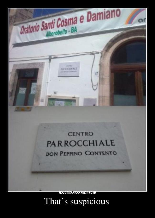 That`s suspicious  - 