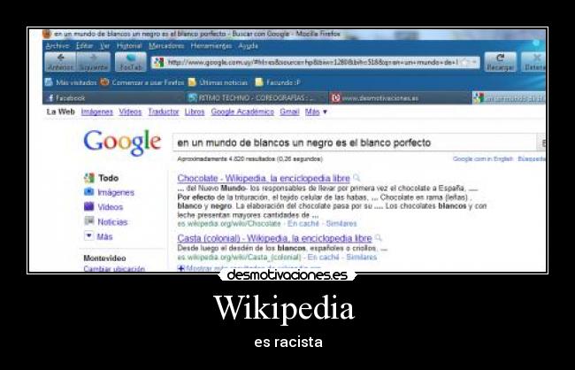 Wikipedia - es racista