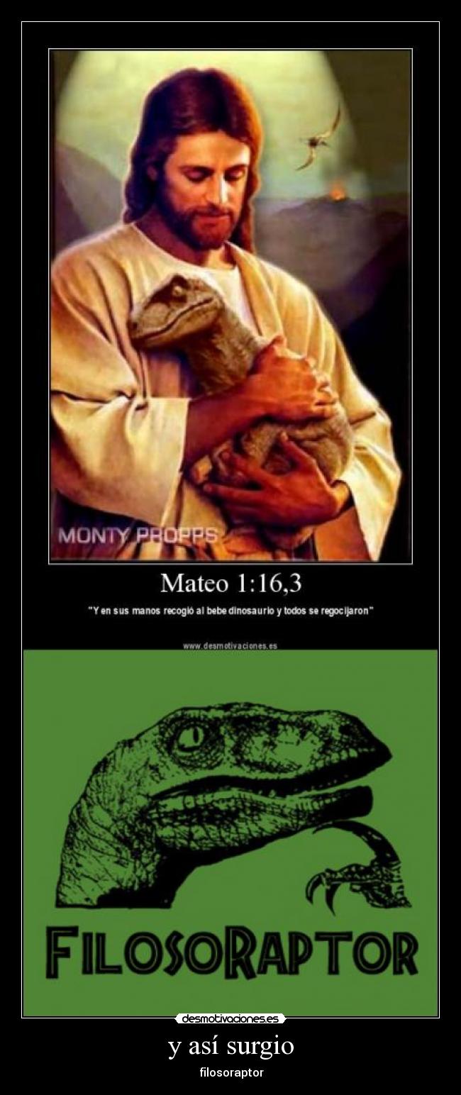 y así surgio - filosoraptor