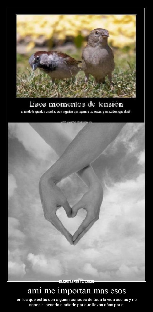 ami me importan mas esos -