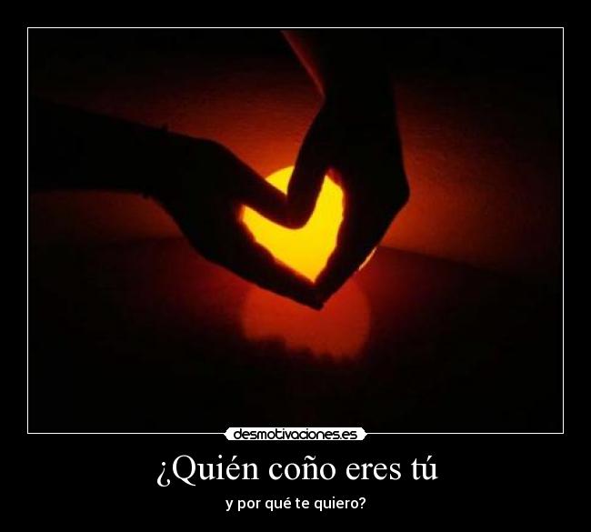 ¿Quién coño eres tú - y por qué te quiero?