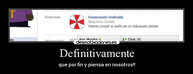 Definitivamente - que por fin y piensa en nosotros!!