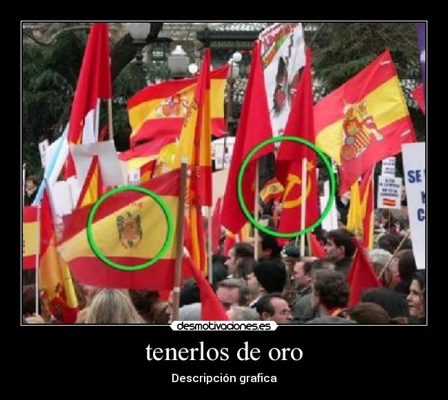 tenerlos de oro - Descripción grafica